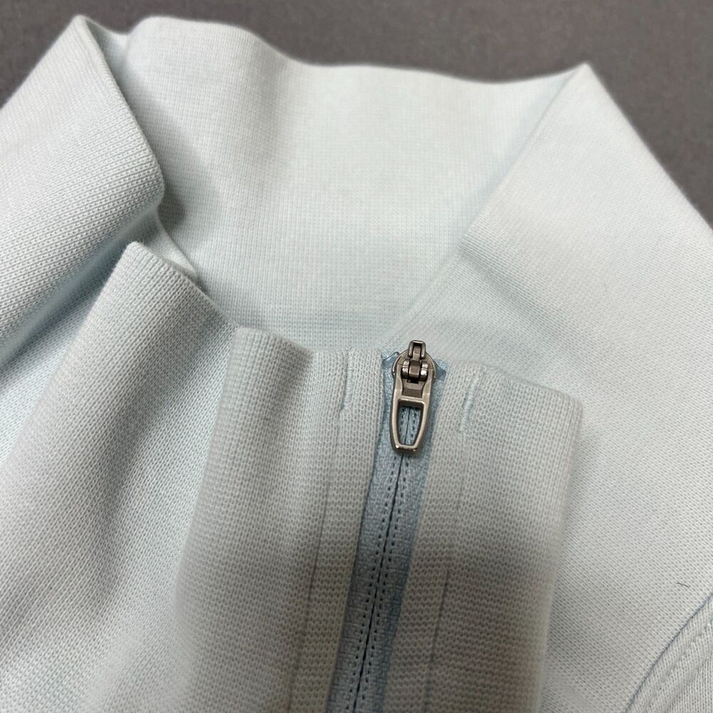 Lululemon French Terry Sweatshirt Men's Large Blue Long Sleeve Half Zip Pullover - Picture 6 of 15